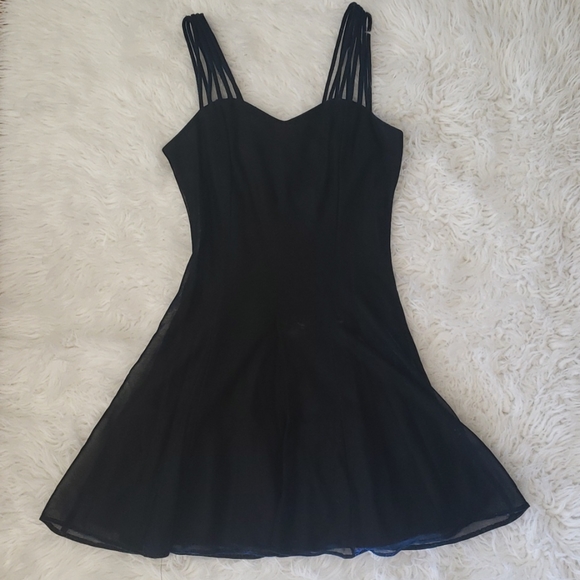 All that Jazz Dresses & Skirts - Vintage All That Jazz Iridescent Blue mini dress